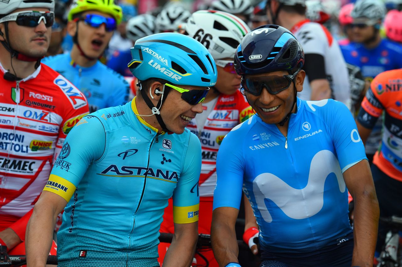 Miguel Angel Lopez and Nairo Quintana