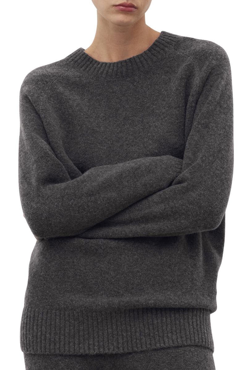 Crewneck Raglan Sleeve Sweater