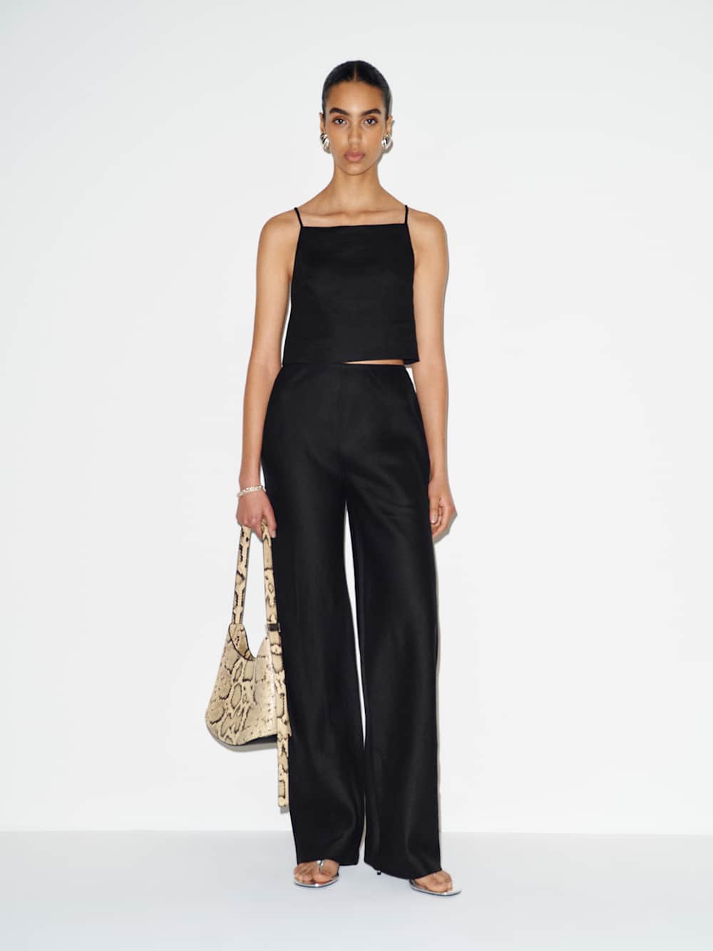 Gale Linen Mid Rise Pant