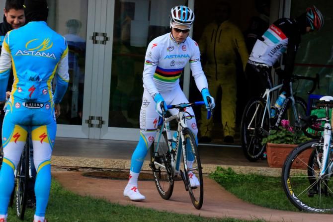 Alexsei Lutsenko in his special under-23 world championship attire