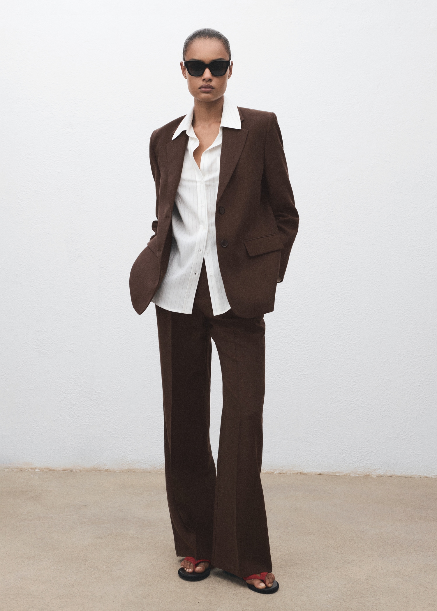 Lyocell Suit Jacket - Women | Mango United Kingdom
