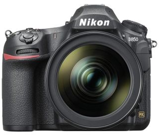 front view of the Nikon D850