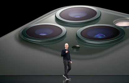 Tim Cook launching the 2019 iPhone 11