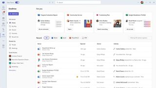 New OneDrive UI inside Teams app