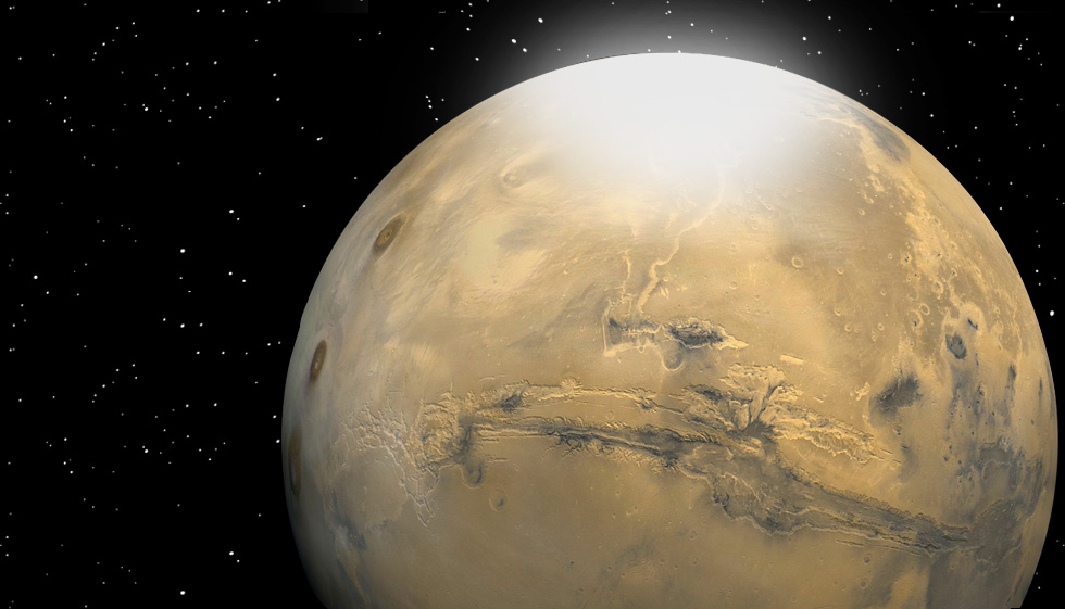 Martian snowflakes are microscopic