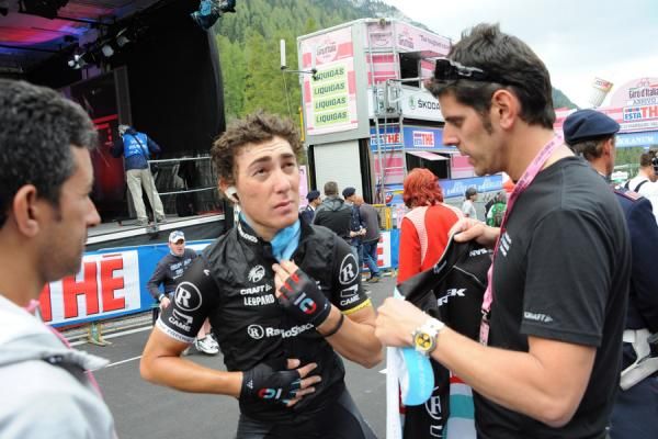Jesse Sergent (RadioShack-Nissan) at the end of stage 19 at the Giro