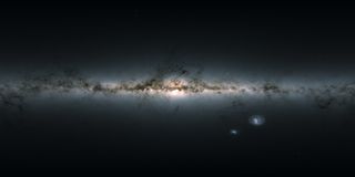 gaia star map of 1 billion milky way stars