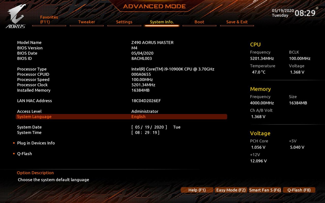 Gigabyte Z490 Aorus Master