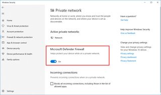 Enable or disable Microsoft Defender Firewall