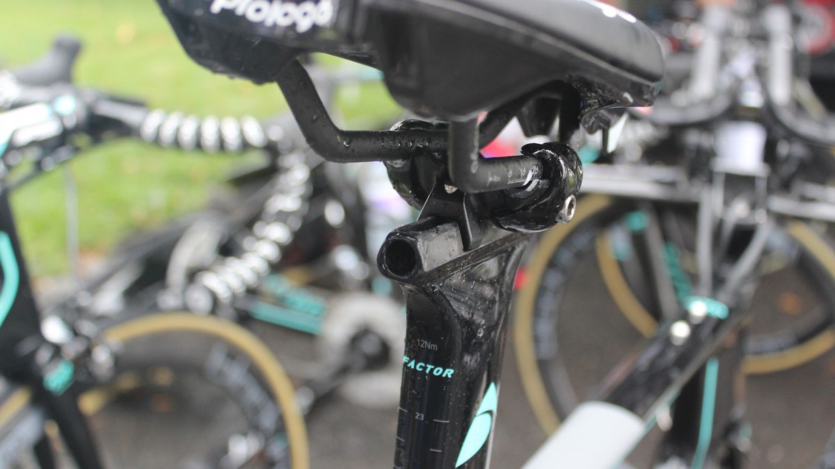 A unique seat rail system on the Factor