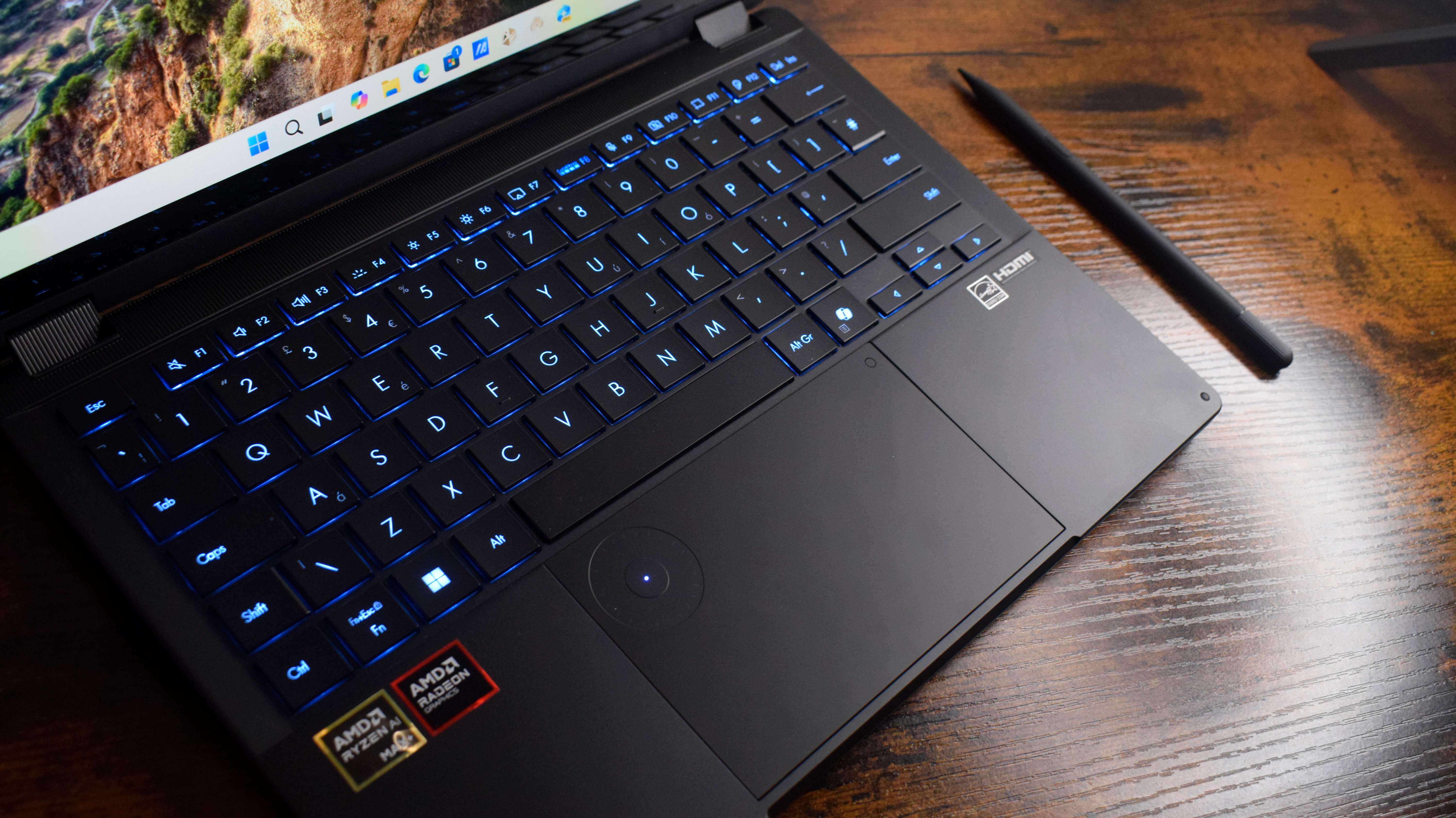 The Asus ProArt PX13 GoPro Edition on a desk