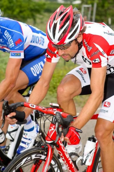 Paul Mach (Bissell) was again active at the front of the race today.