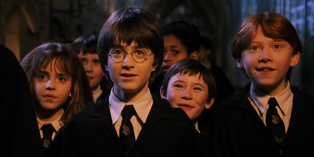 Emma Watson, Daniel Radcliffe and Rupert Grint in Harry Potter and the Sorcerer&#039;s Stone