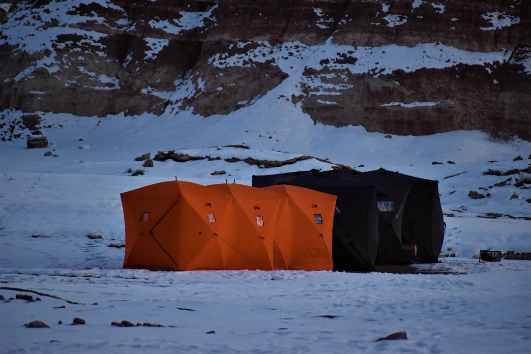 A temporary mock Mars habitat made of interlocking tents, called the Mars Academy USA habitat, near the Mars Society&#039;s Mars Desert Research Station in Utah is a major component of the landmark dual-habitat Crew 220 mission.