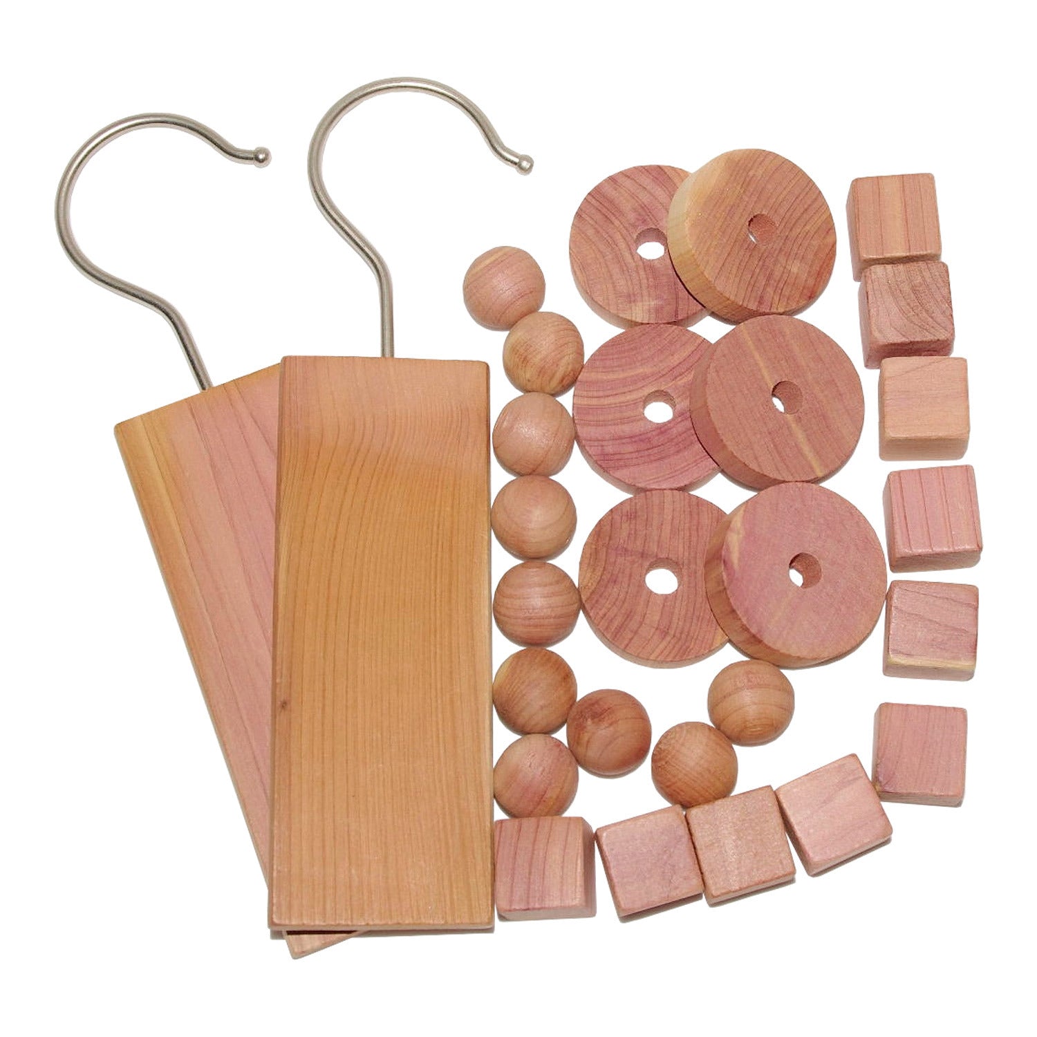 28-Piece Cedar Wood Moth Repellent Set