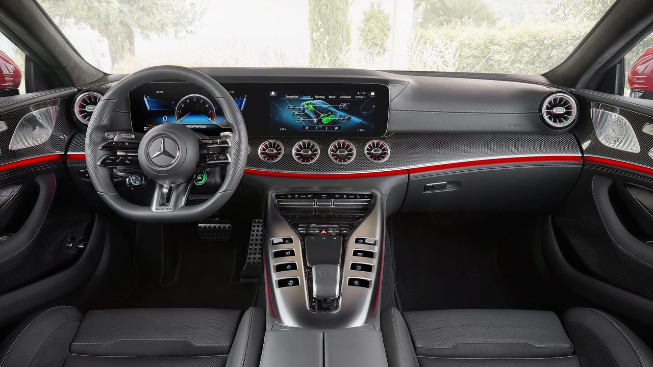 Front interior of a Mercedes-AMG car