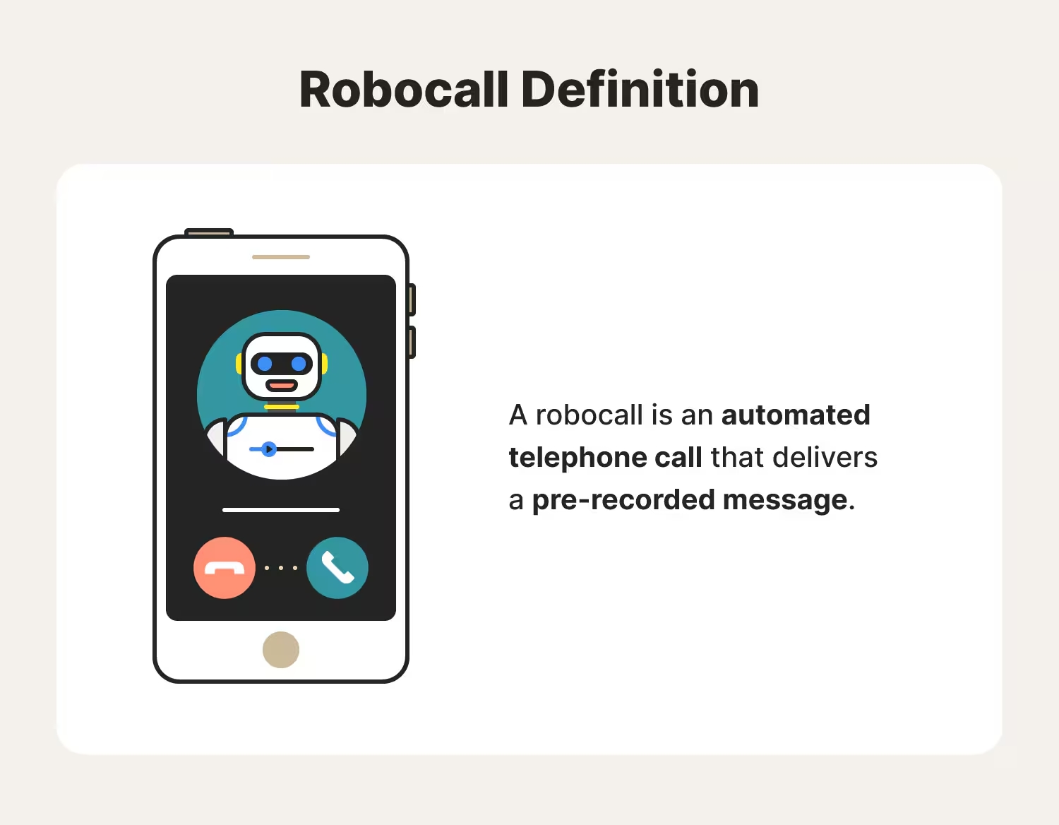Robocall definition