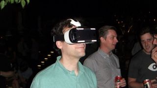 Neil Schneider Trying Gear VR