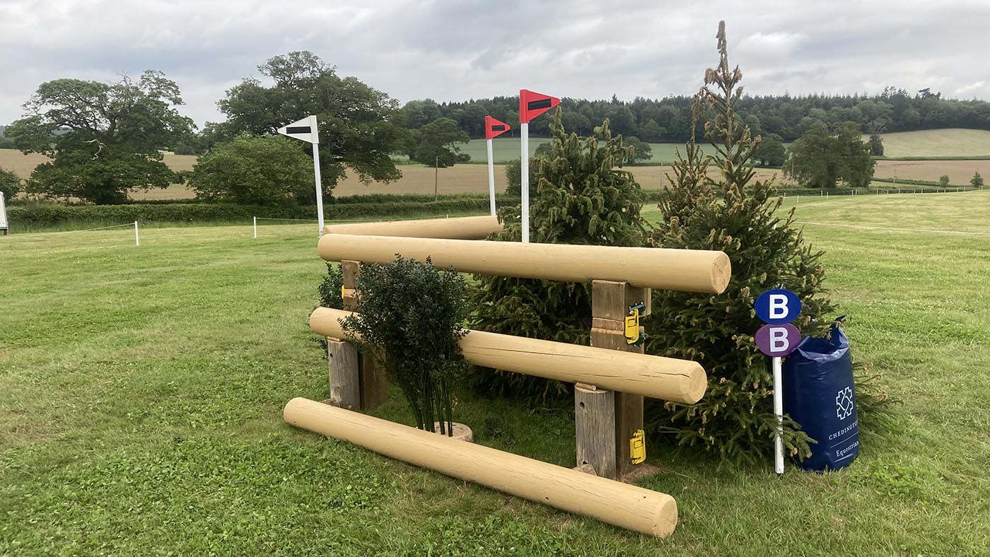 Bicton Horse Trials cross-country course