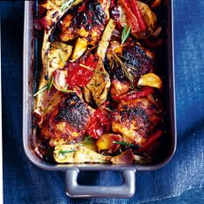 Mustard Chicken with Roasted Vegetables recipe-recipe ideas-new recipes-woman and home