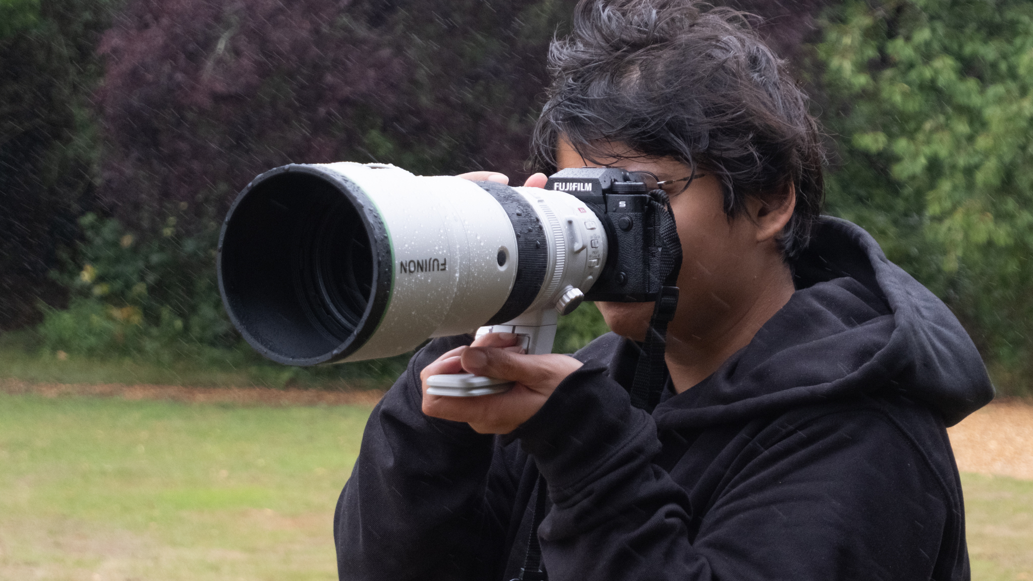 A Fujifilm Fujinon XF 4400mm F4.5 R LM OIS WR lens