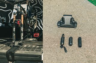 Railias showcased their new pickup truck bike mounting system