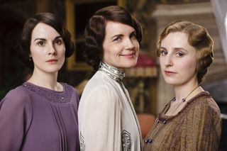 Lady Mary (Michelle Dockery), Lady Cora (Elizabeth McGovern) and Lady Edith (Laura Carmichael)