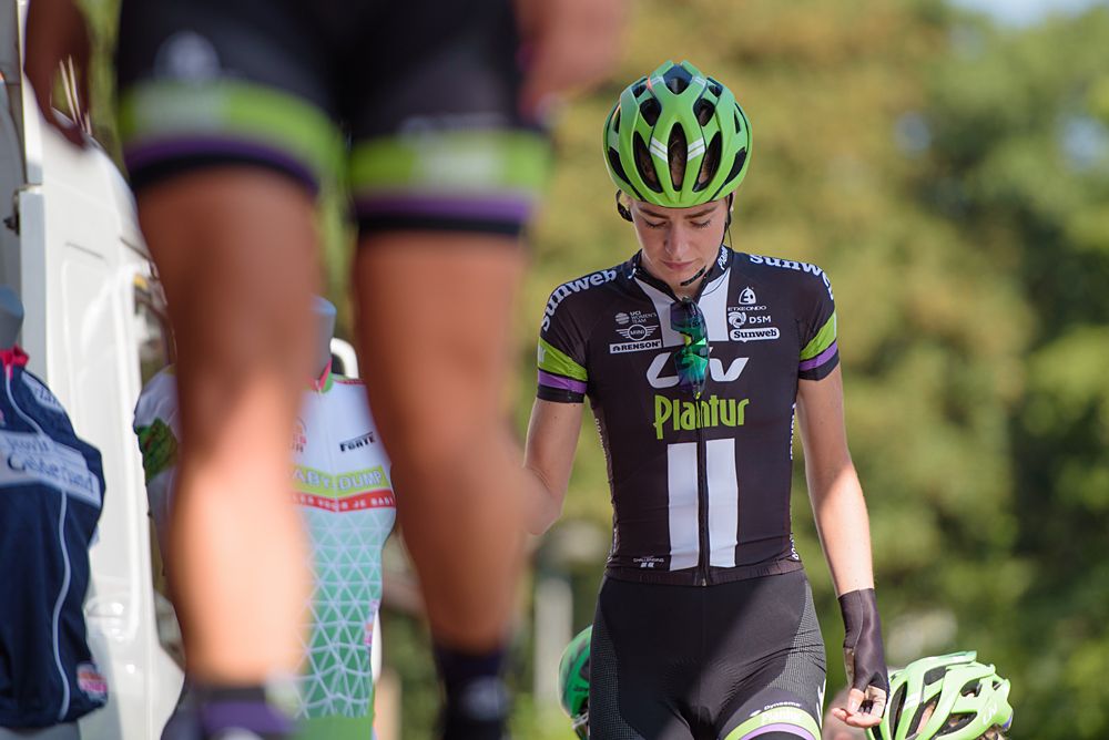 Riejanne Markus (Liv Plantur) takes to the stage on her birthday at the 123 km Stage 3 of the Boels Ladies Tour 2016