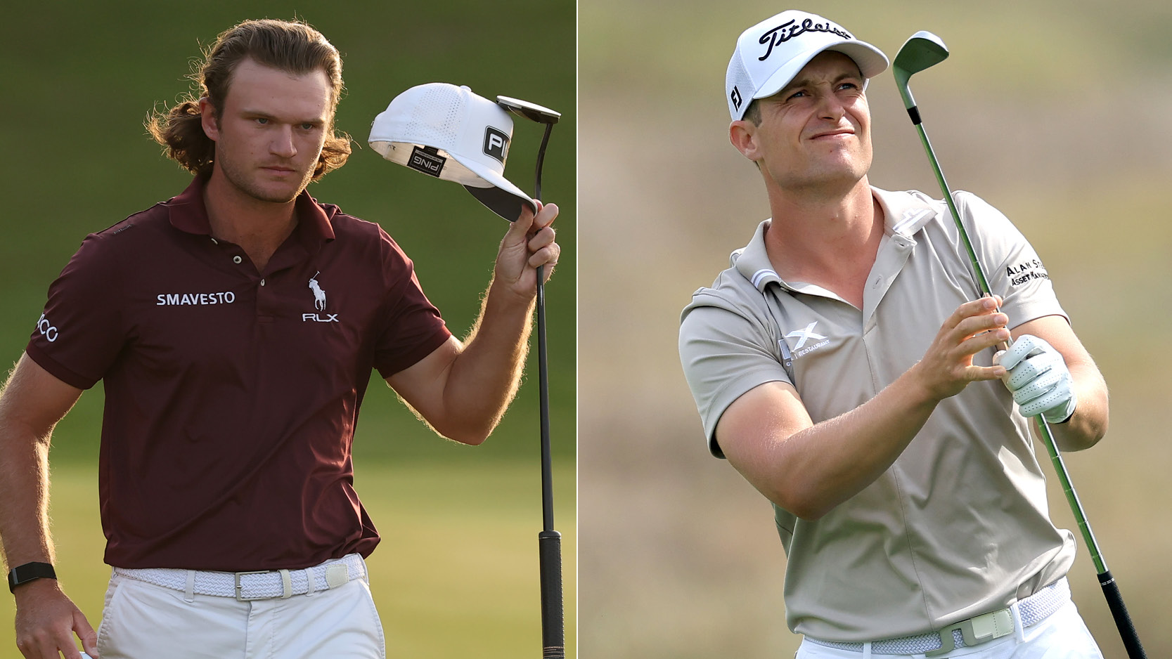 Freddy Schott and Calum Hill hit shots