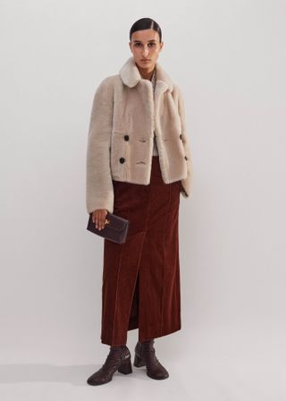 Luxe Short Shearling Coat