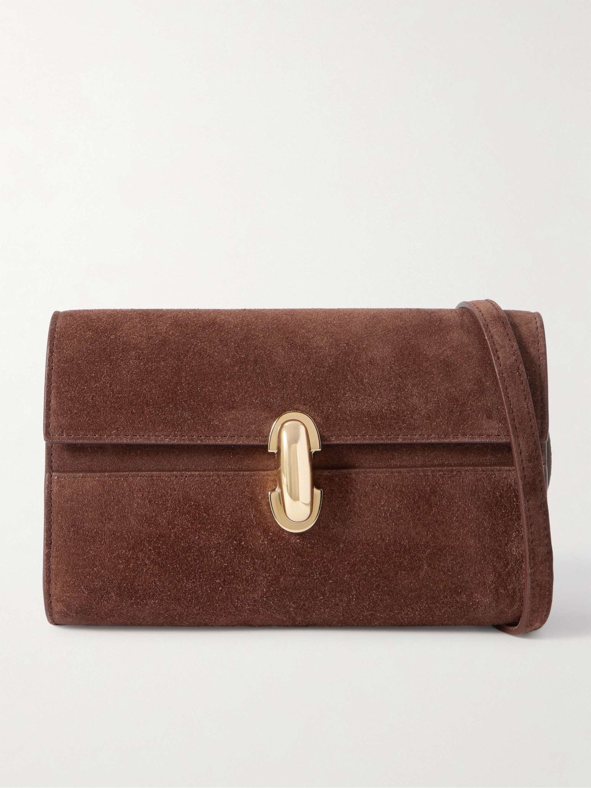Symmetry 19 Suede Shoulder Bag
