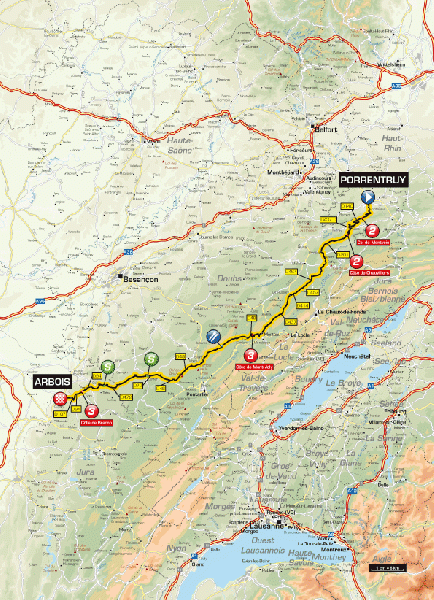 <p>Tour de l'Avenir - Stage 4 Map</p>