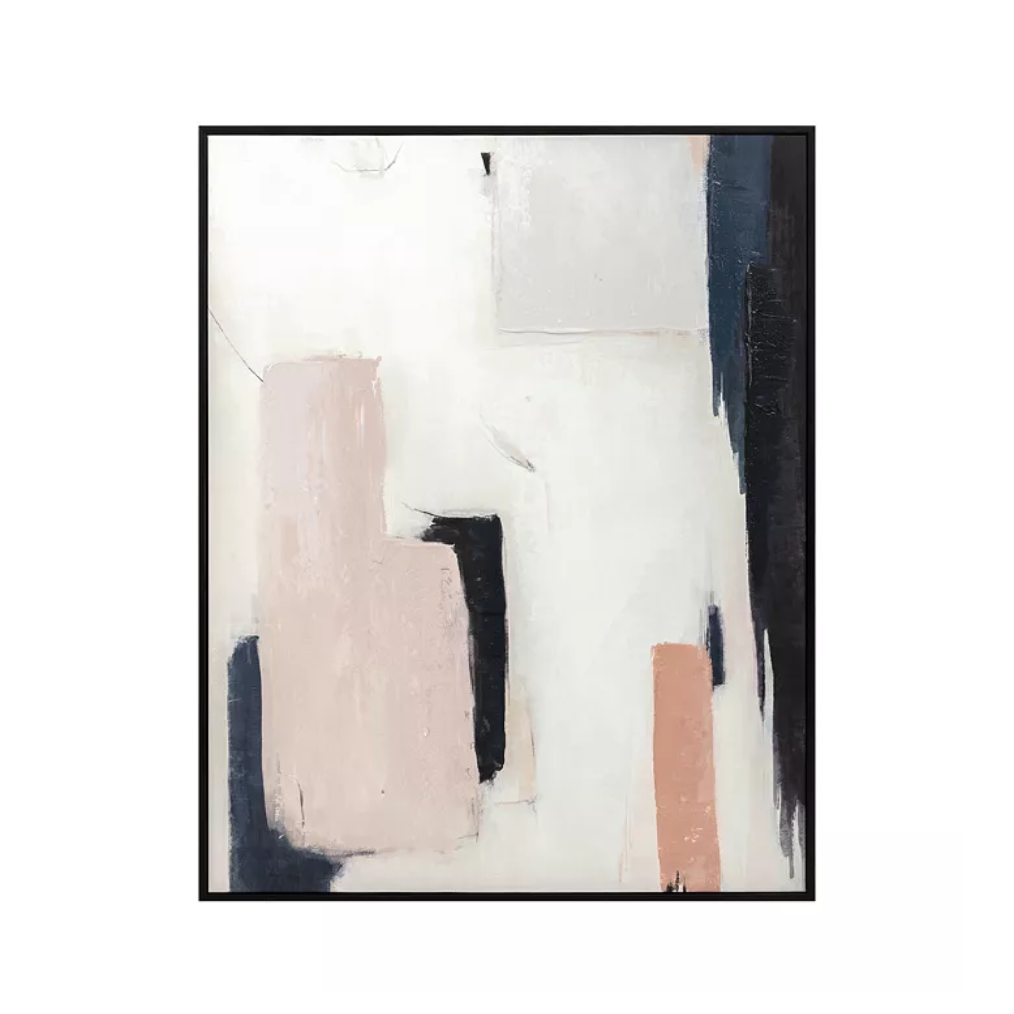 Abstract wall art with black frame