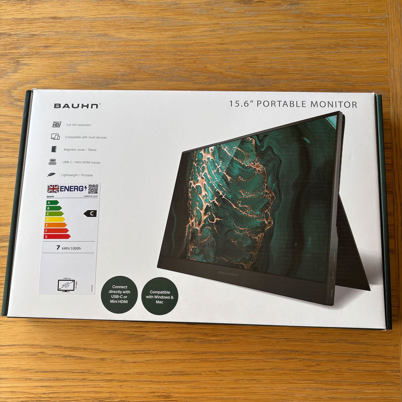 Aldi portable monitor in box