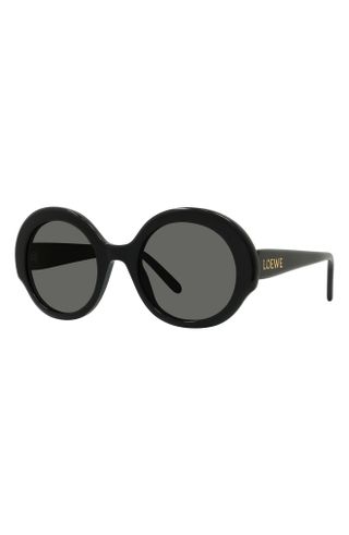 Kacamata Hitam Bulat Tipis Loewe 52mm