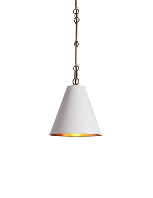 Watley Cone Pendant in White