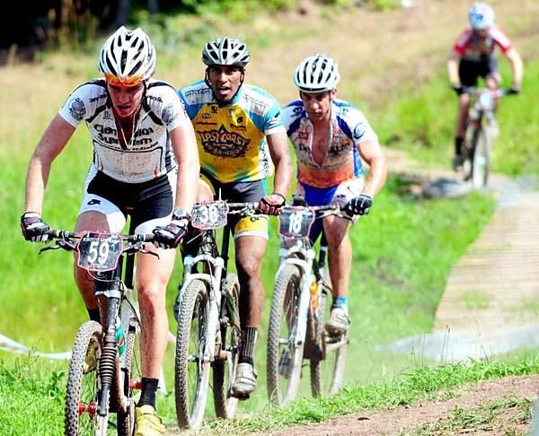 Riders at the back of the race are suffering in the heat.