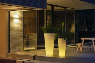 LED garden planters