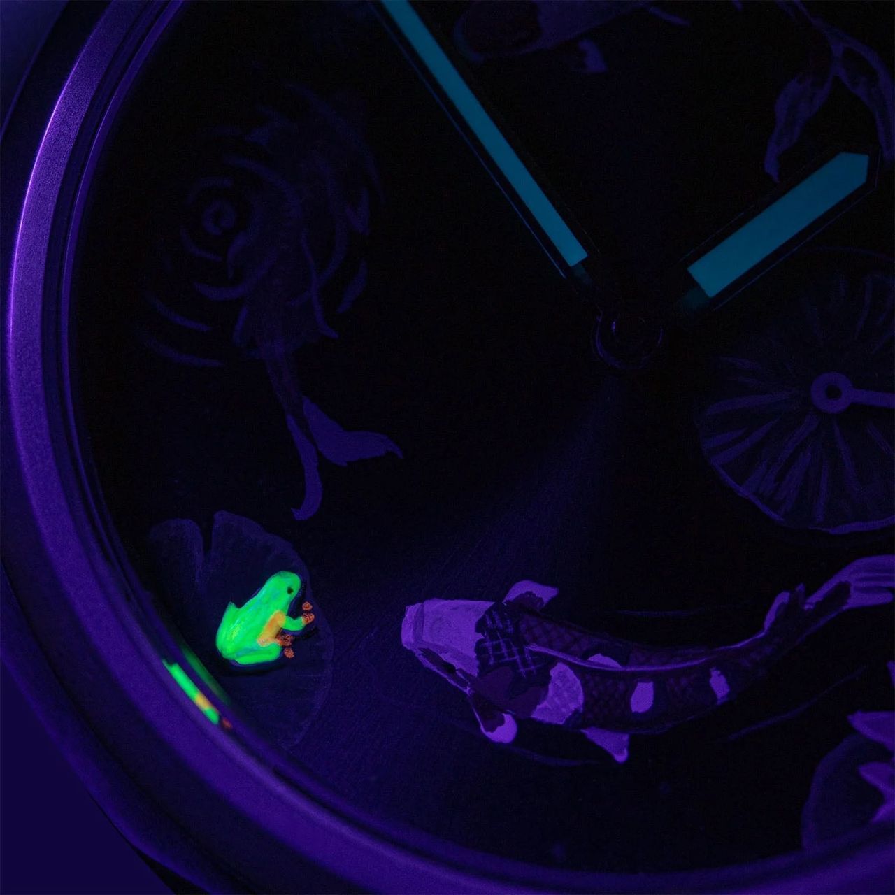 Citizen Zenshin Titanium Koi Fish watch from different angles