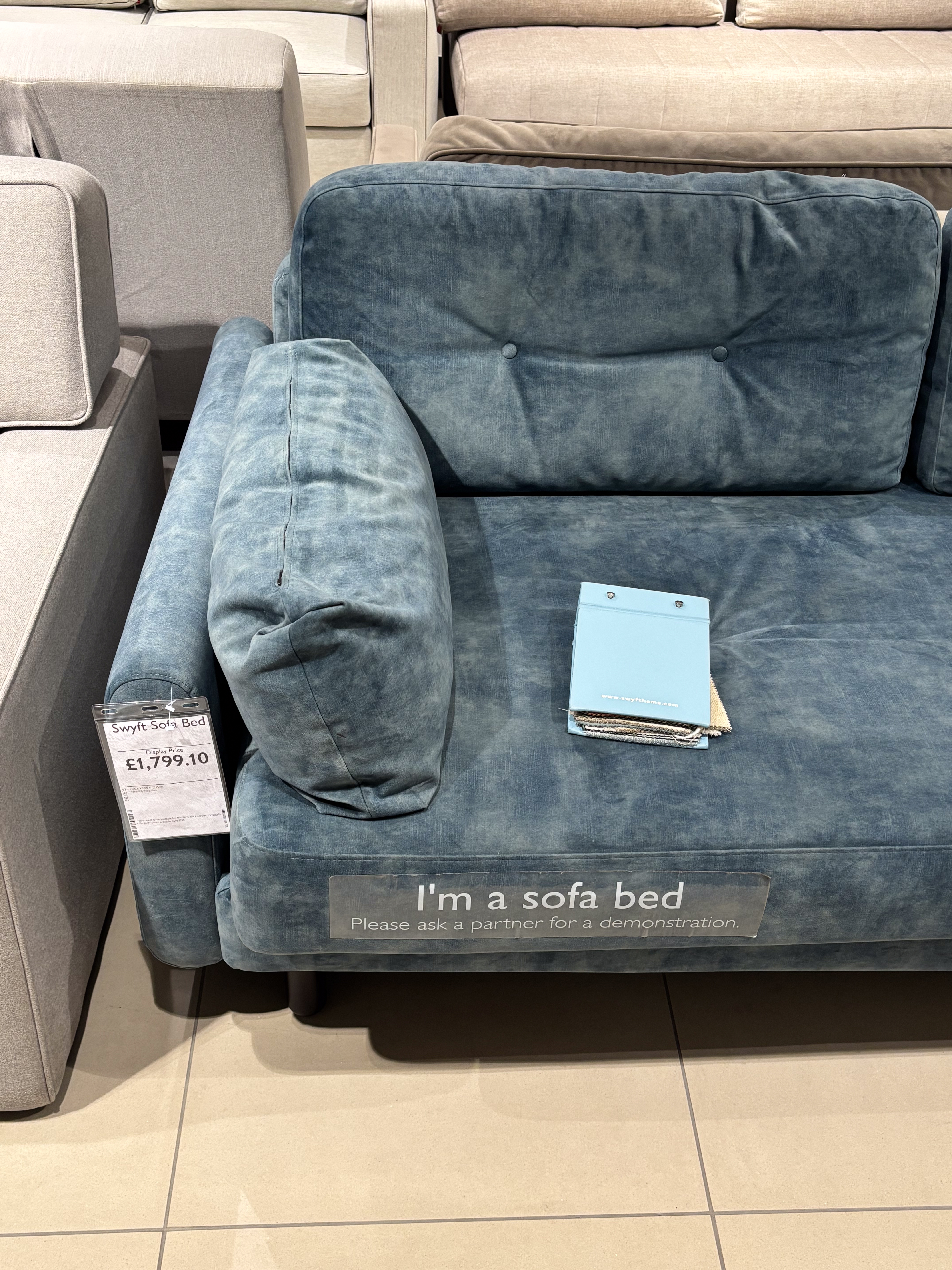 John lewis sofa bed in oxford street store