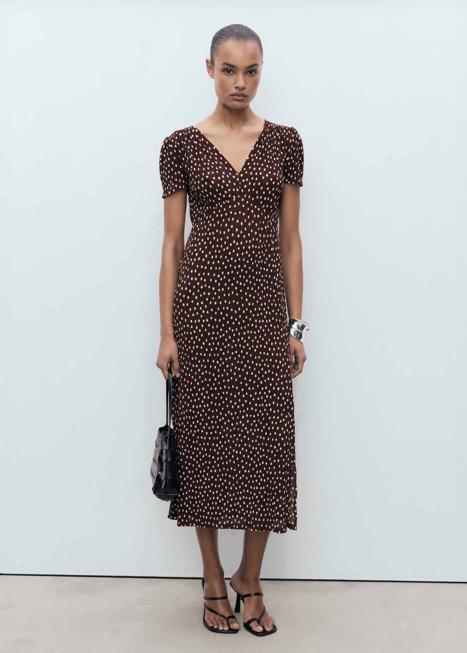 Lyocell Rich Textured Midaxi Cami Dress