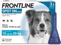 FRONTLINE Spot On Flea &amp; Tick Treatment for Medium Dog
RRP: £23.50 | Now: £18.75 | Save: £4.75 (20%)