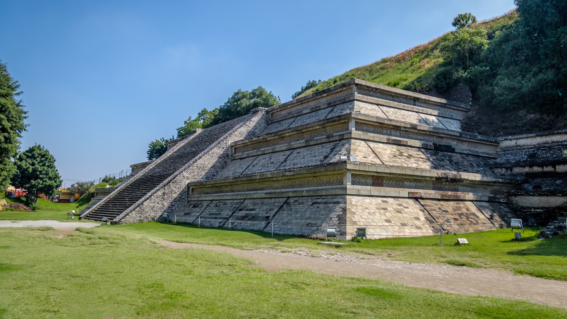 Great Pyramid of Cholula located near the city of Puebla in Mexico.
