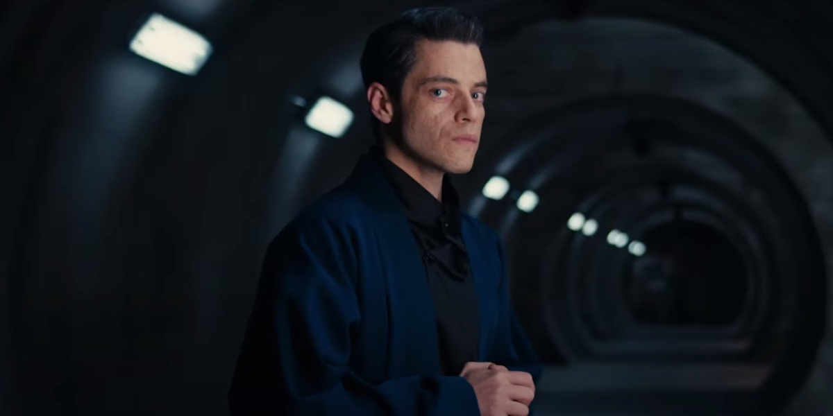 No Time To Die Rami Malek as Safin in the tunnel