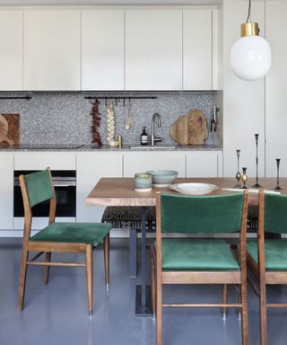 Kitchen table in Sophie Ashby' London apartment