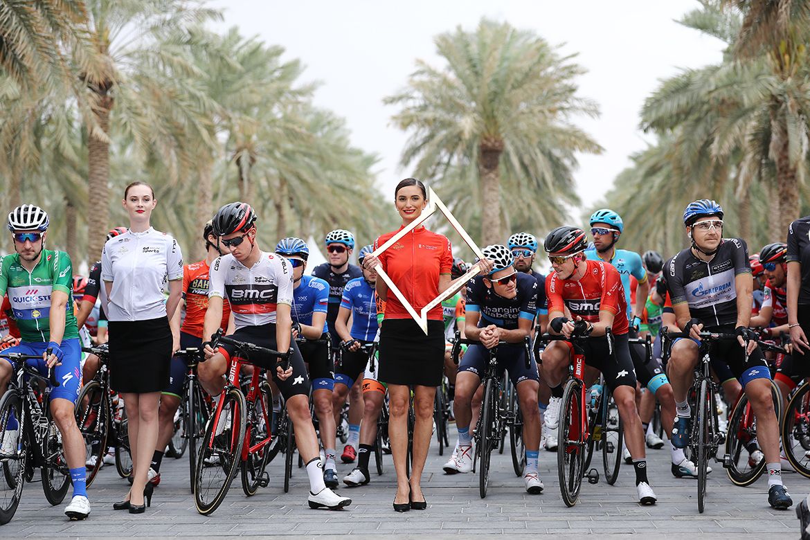 The riders wait for the start