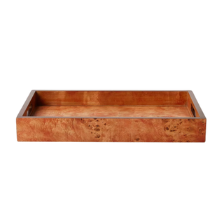 A burl wood tray