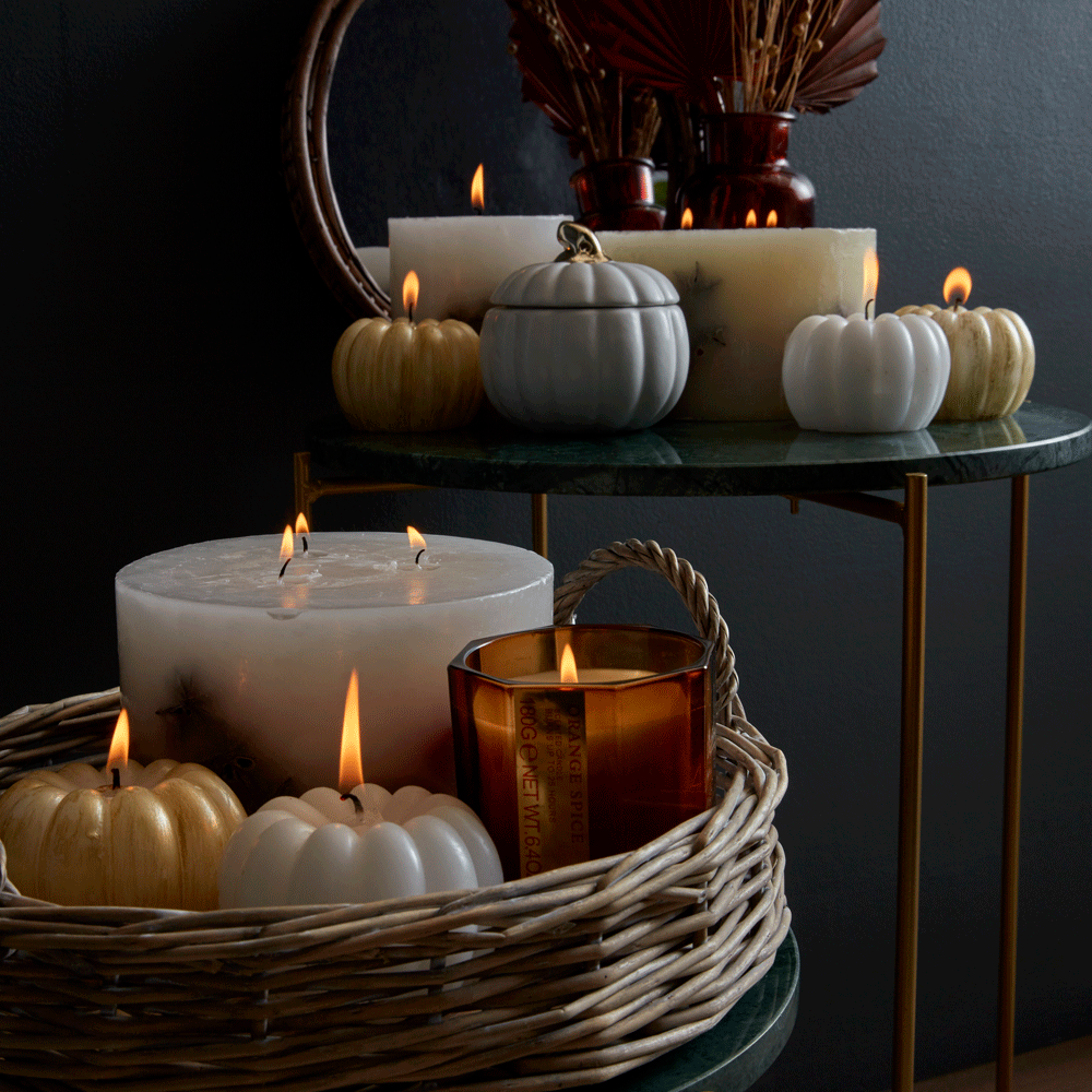 Primark pumpkin candles