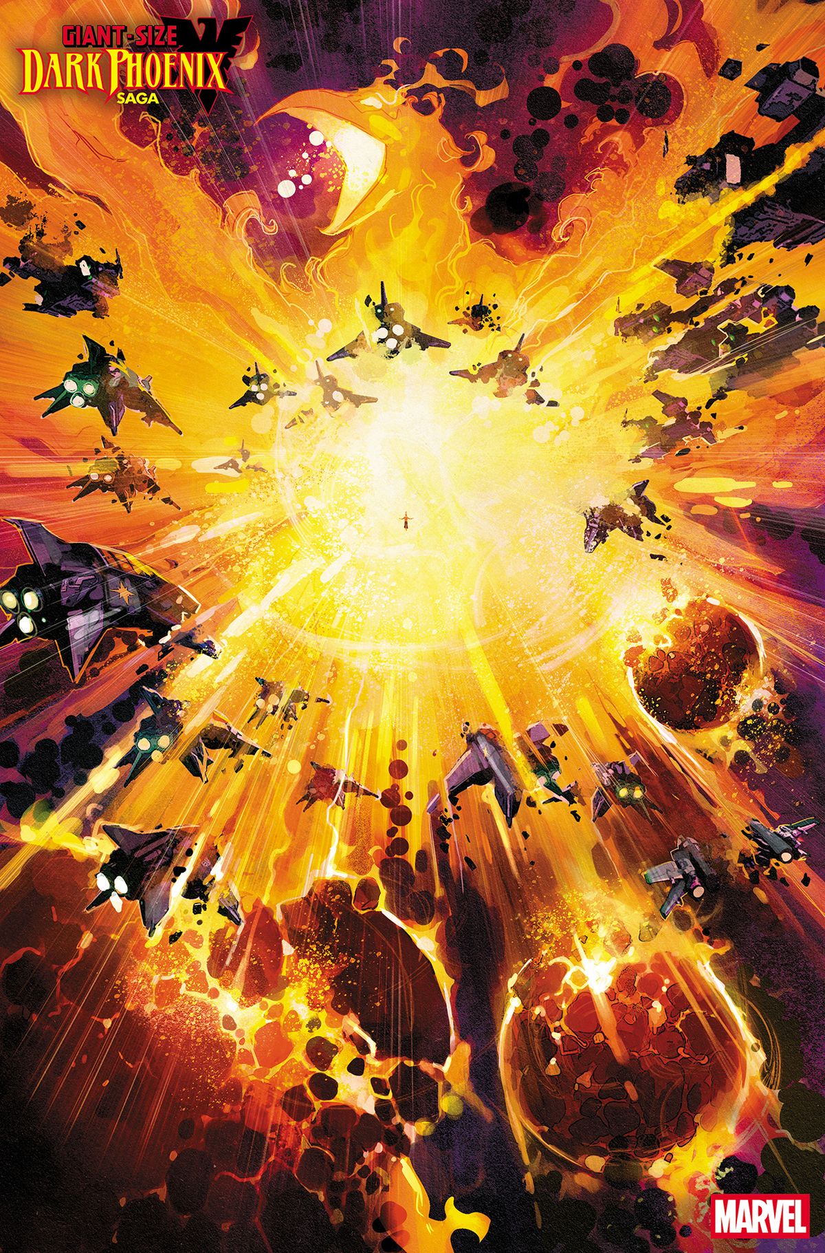 The Phoenix Force wipes out a space armada