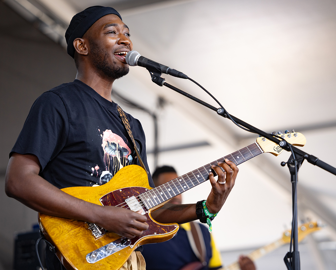 Isaiah Sharkey performs during the 2025 Newport Jazz Festival at Fort Adams State Park on August 03, 2025 in Newport, Rhode Island.